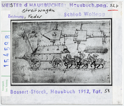 Vorschaubild Meister des Hausbuches: Streitwagen 